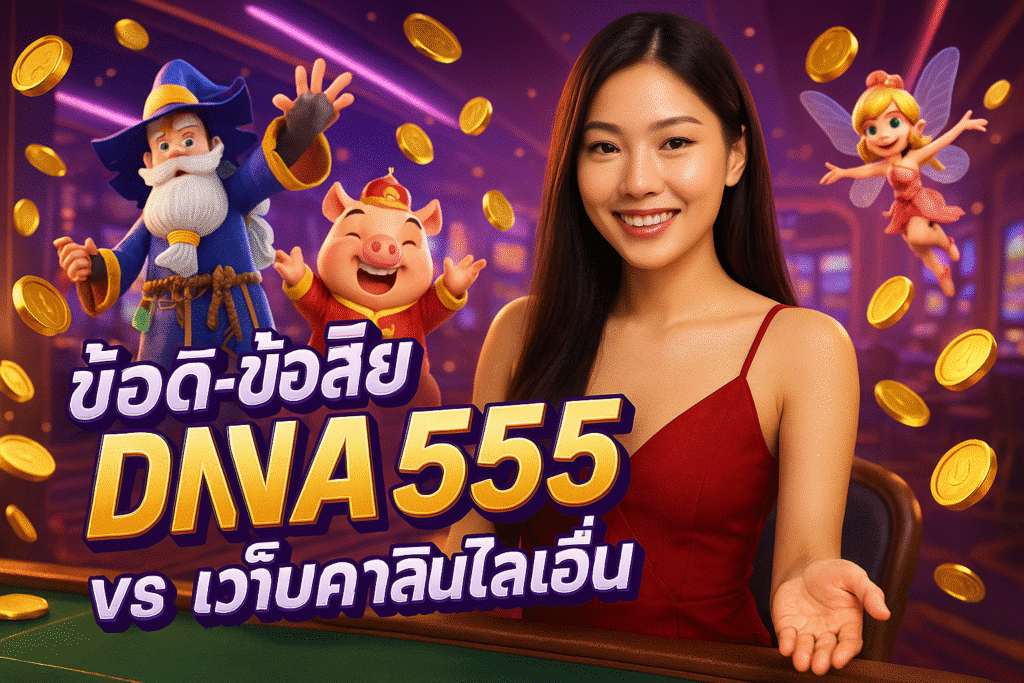 ข้อดี-ข้อเสีย DNA555 vs เว็บคาสิโนอื่น
