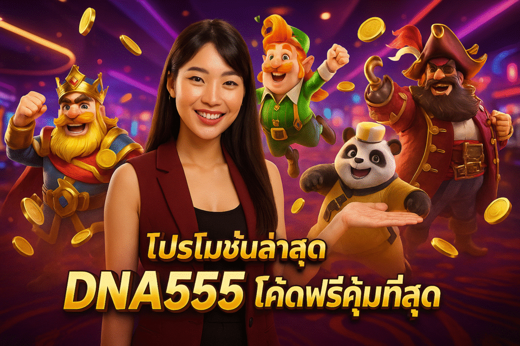 โปรโมชั่นล่าสุด DNA555 โค้ดฟรีคุ้มที่สุด