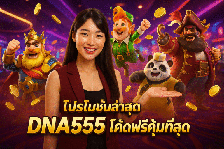โปรโมชั่นล่าสุด DNA555 โค้ดฟรีคุ้มที่สุด