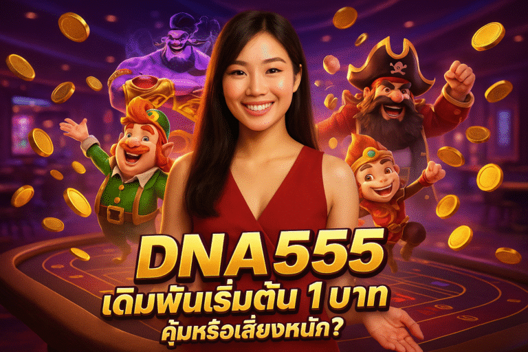 DNA555 เดิมพันเริ่มต้น 1 บาท คุ้มหรือเสี่ยงหนัก?